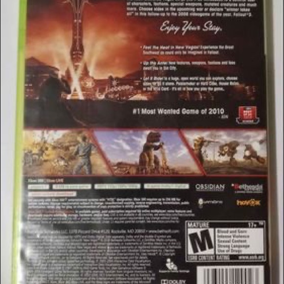 3 Original CLASSIC Xbox 360 Games FALLOUT NEW VEGAS+ DARK SOULS+ MASS EFFECT - Picture 5 of 6
